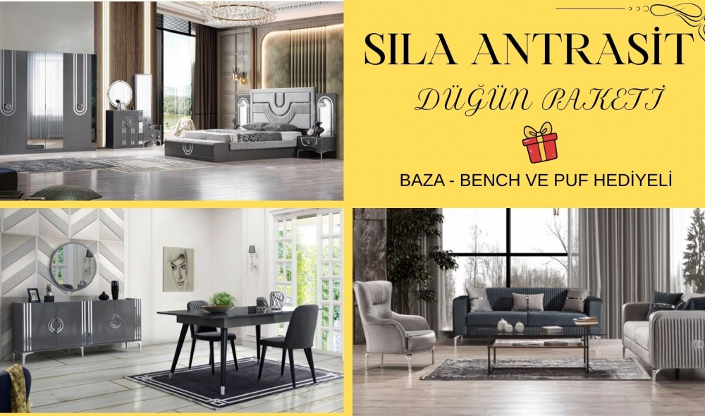 Sıla Antrasit Düğün Paketi