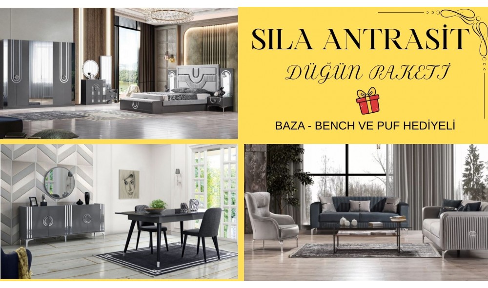 Sıla Antrasit Düğün Paketi