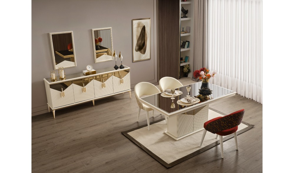 Side Yemek Odası (Ön yüzler %100 mdf kasa suntalem malzemeden üretilmiştir)