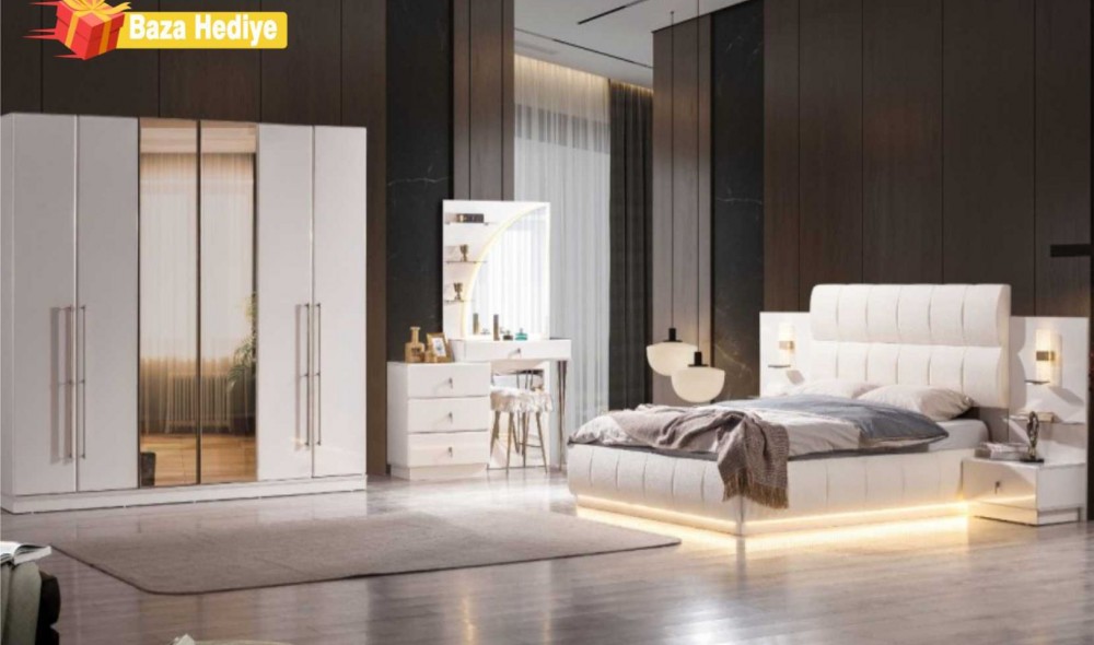 Ada Yatak Odası (Ön yüzler mdf iç iskelet suntalem malzemeden üretilmiştir)