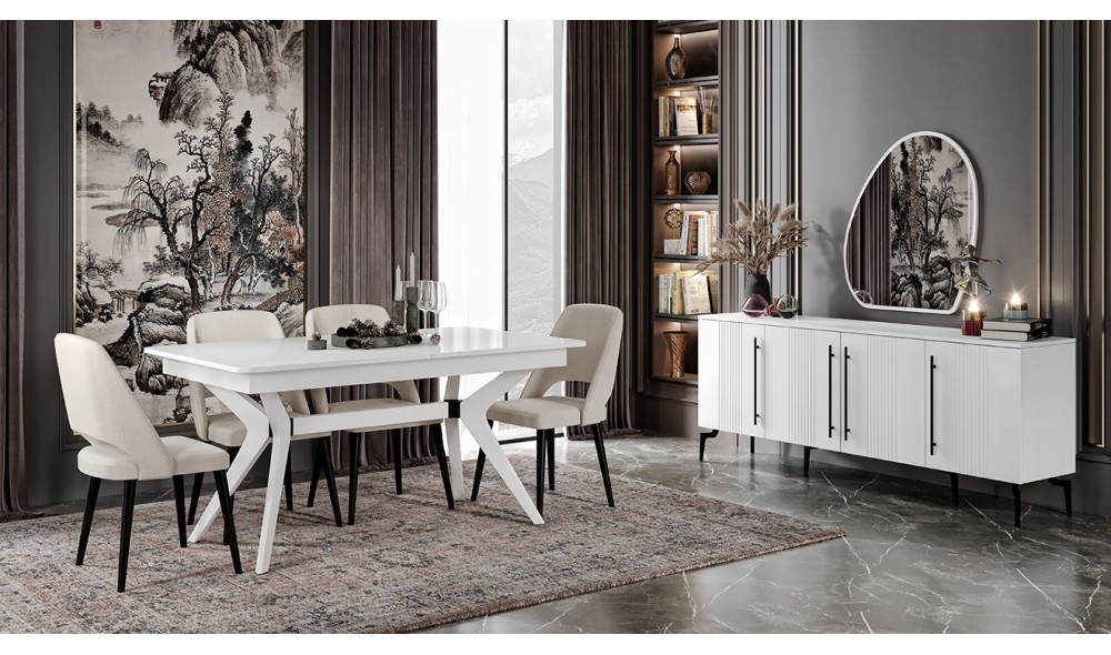 İSTİNYE YEMEK ODASI %100 MDF