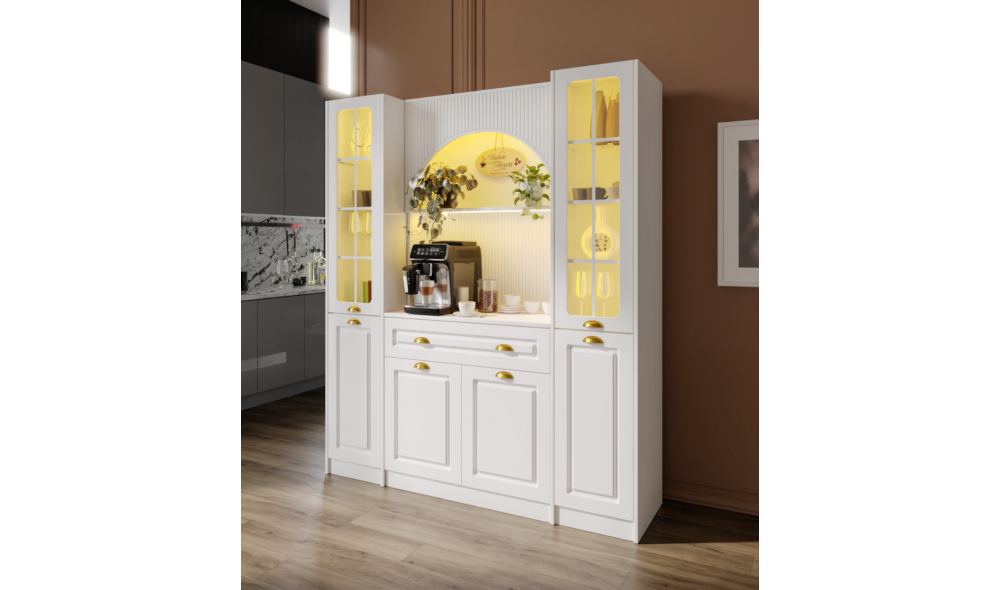 Armoni Gold Maxi Kahve Köşesi Komple MDF