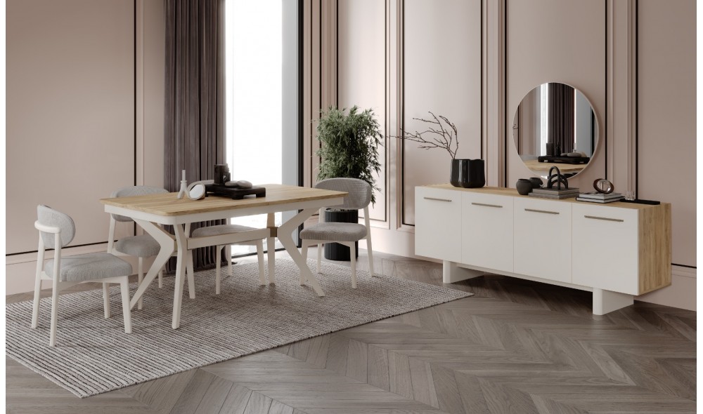 ALFABİ YEMEK ODASI %100 MDF