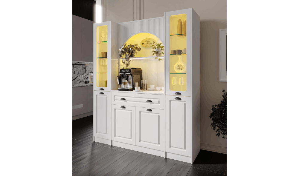 Armoni Black Maxi Kahve Köşesi Komple MDF