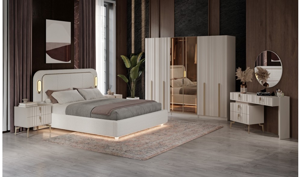 MERCAN YATAK ODASI %100 MDF (Baza hediyelidir.)