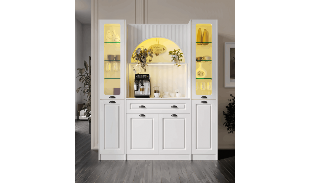 Armoni Black Maxi Kahve Köşesi Komple MDF