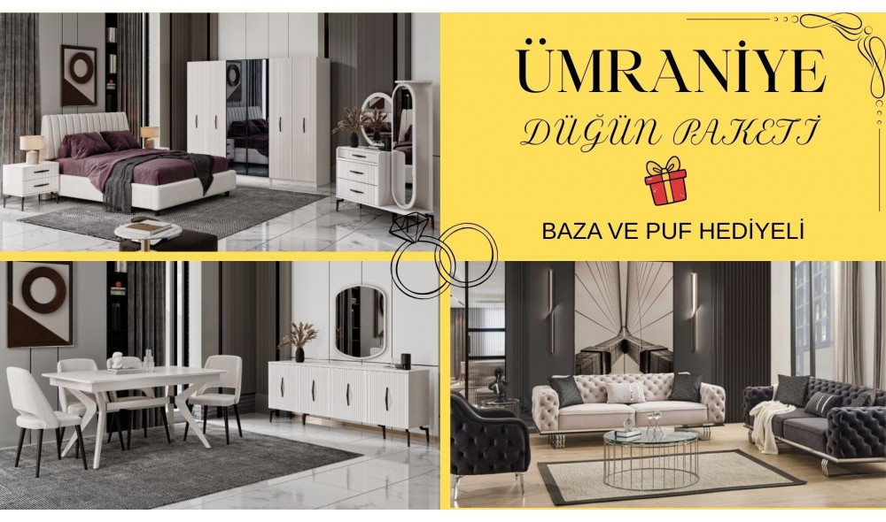 ÜMRANİYE DÜĞÜN PAKETİ %100 MDF