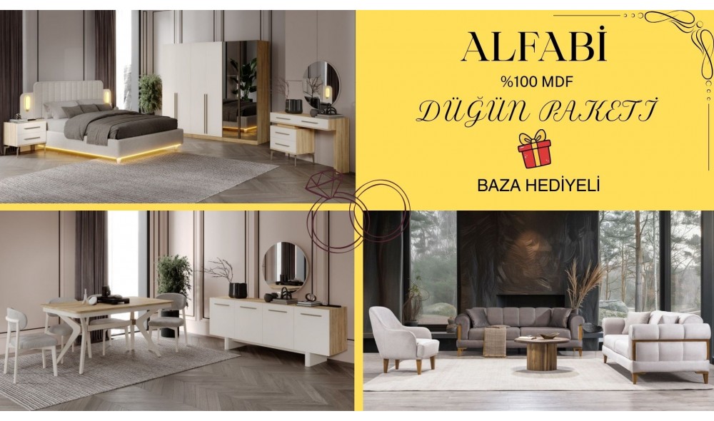 ALFABİ DÜĞÜN PAKETİ %100 MDF