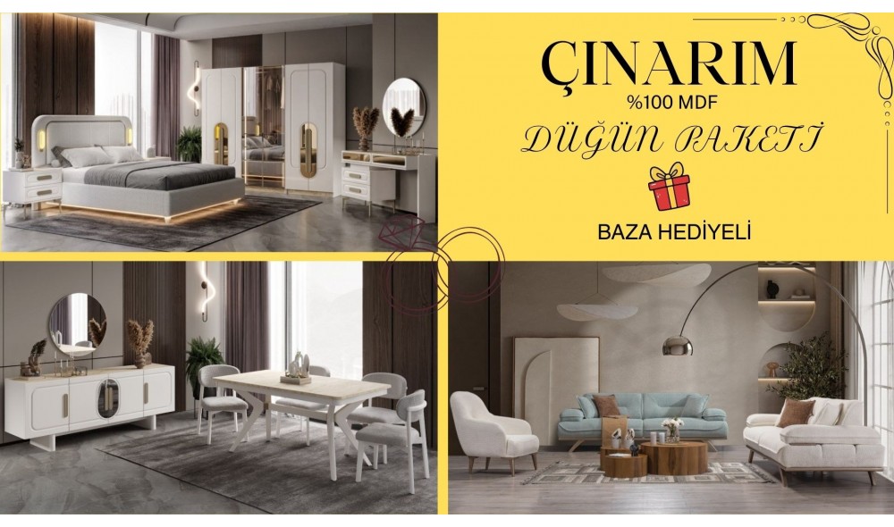 ÇINARIM DÜĞÜN PAKETİ %100 MDF