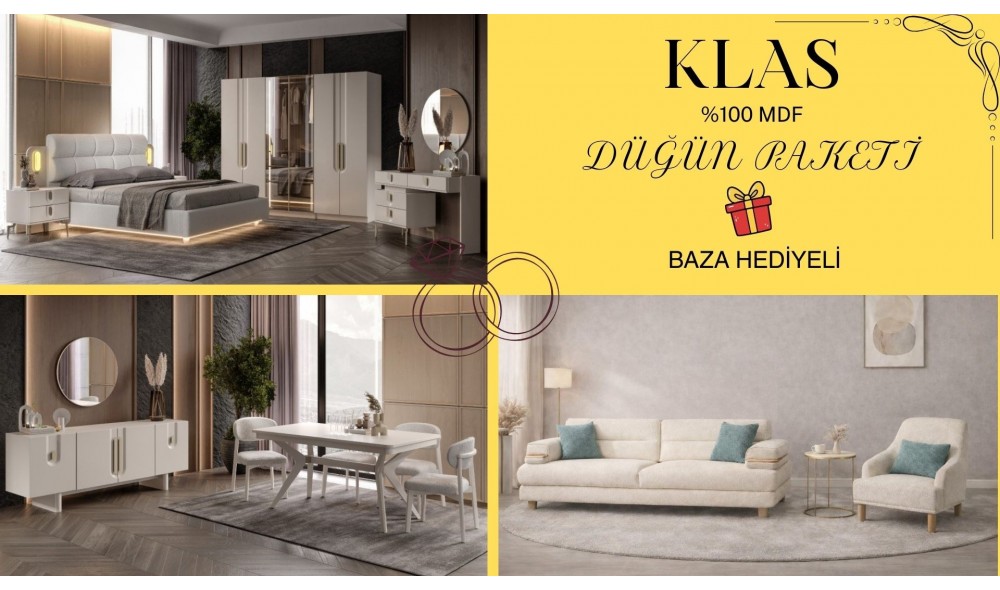 KLAS DÜĞÜN PAKETİ %100 MDF