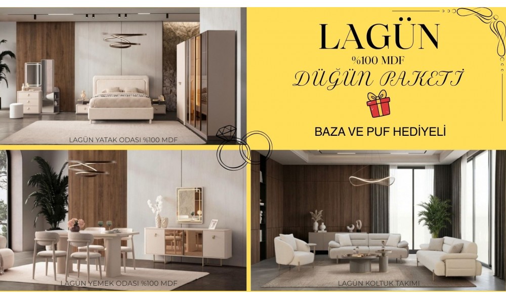 LAGÜN DÜĞÜN PAKETİ %100 MDF