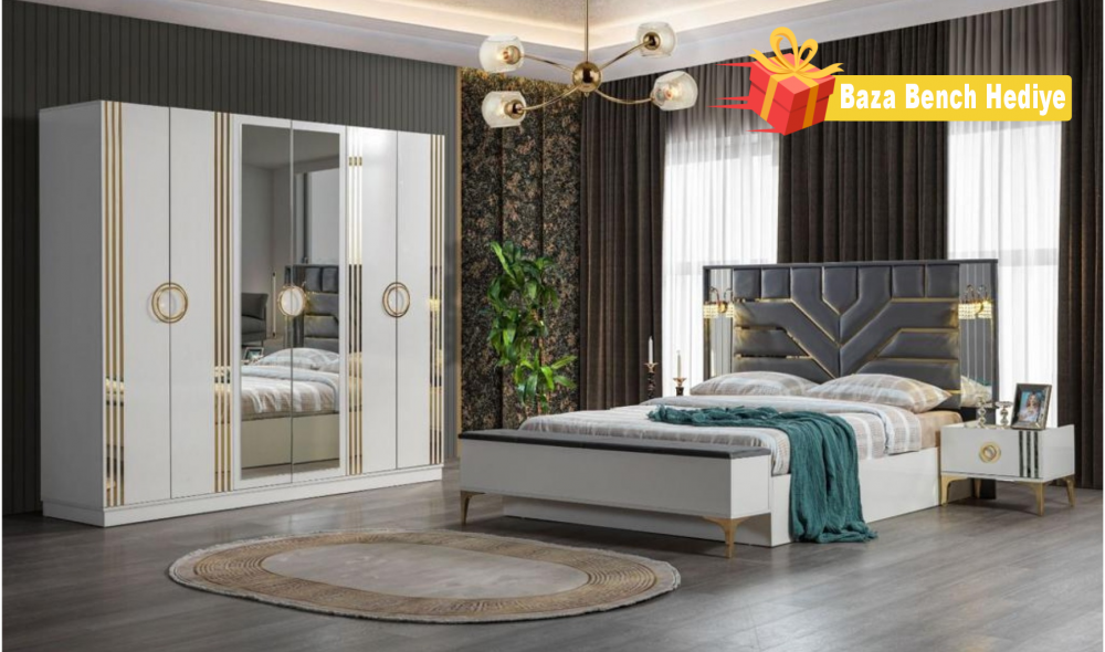 ALYA AYTAŞI YATAK ODASI BAZA VE BENCH HEDİYELİ