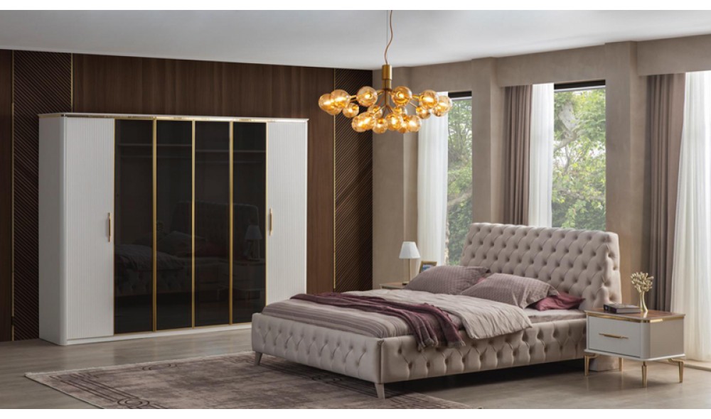 Royal Yatak Odası  (Yüzler %100 MDF Kasa Suntalem)